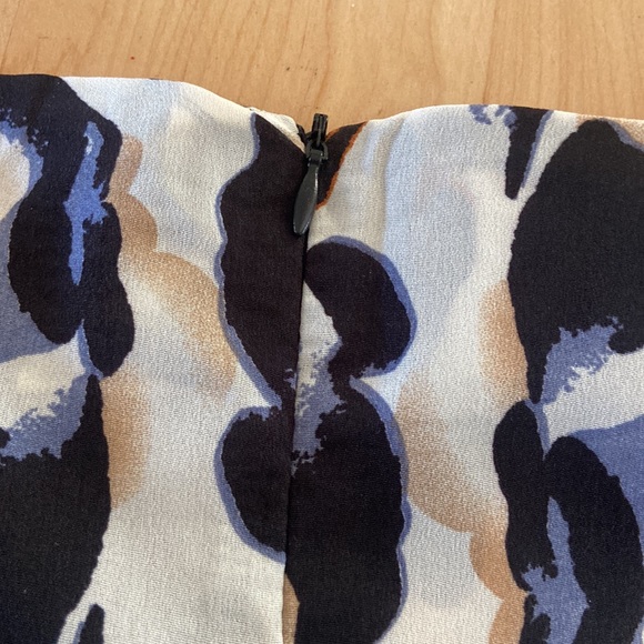 Cheeta print skirt, worn once. Blue, black, brown, and cream. Good condition. - Picture 5 of 10